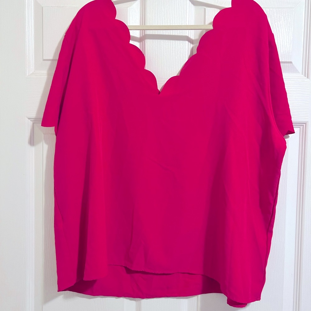 Dark pink button up lovely shirt!